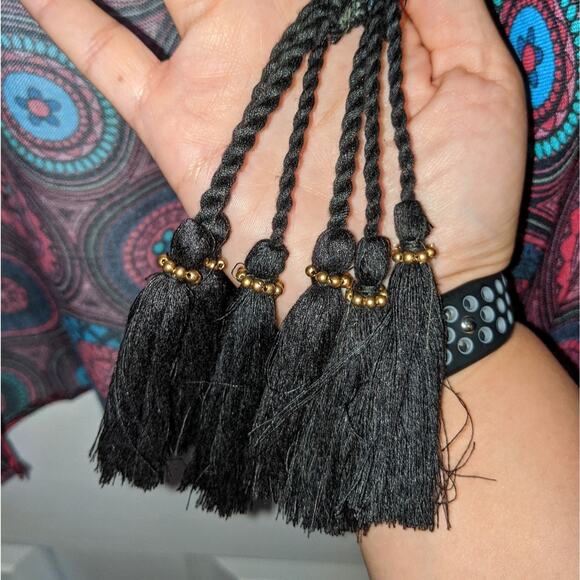 Satva Akula Eastern Tile Ocean Depths Kimono M/L - Picture 10 of 13